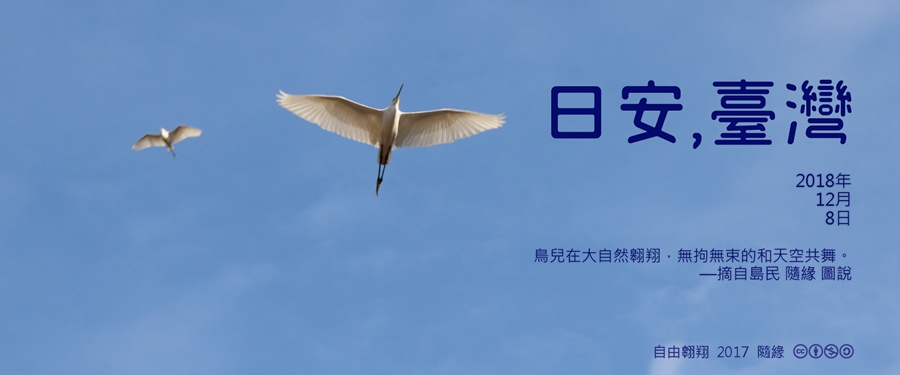 365 日安，臺灣之2018年12月8日